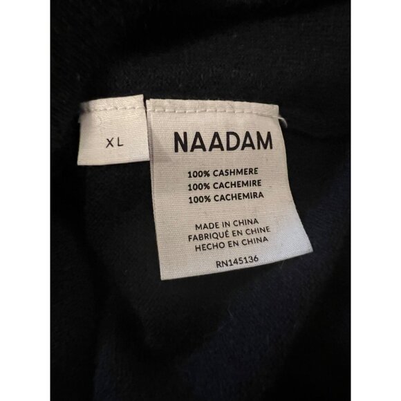 Naadam 100% Cashmere Sweater XL Navy Blue Crewneck Pullover $300 NEW - Picture 11 of 11